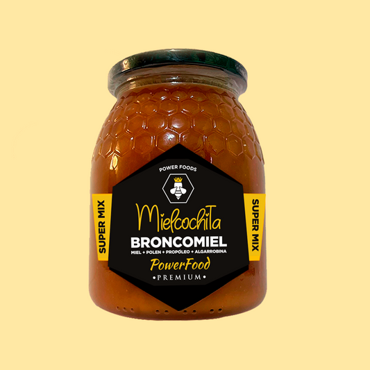 Broncomiel - 1 KG | Miel cruda + Polen + Propóleo + Algarrobina