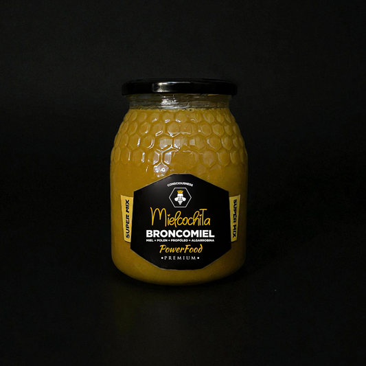 Broncomiel - 1 KG | Miel cruda + Polen + Propóleo + Algarrobina