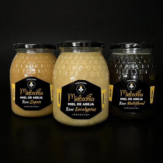 Pack Deluxe Miel Cruda | 1 KG X3