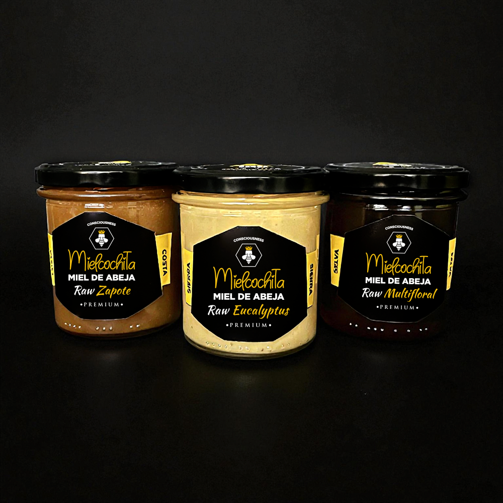 Pack Deluxe Miel Cruda | 400 GR X3